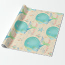 Search for baby whale wrapping paper Watercolor