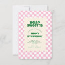 Search for plaid sweet 16 invitations Sixteen