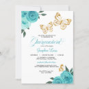 Search for turquoise blue quinceanera invitations Tiara