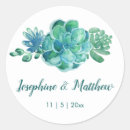 Search for succulent wedding stickers Greenery