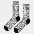 Search for trendy socks Black and white