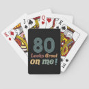 Search for 80th birthday playing cards Eightieth