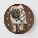 Search for pug clocks Cute