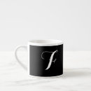 Search for black espresso mugs Monogrammed
