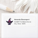 Search for witch cat return address labels Halloween