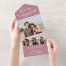 Search for dusty pink engagement party invitations Typography