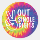 Search for digital stickers Peace out single digits