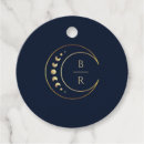 Search for celestial wedding favour tags Gold
