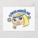 Search for aquarius zodiac sign postcards Moon