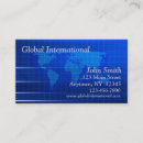 Search for continent business cards Blue