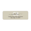 Search for off return address labels Elegant