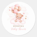 Search for pink watercolor stickers Pink baby shower