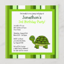 Search for cartoon turtle invitations Green