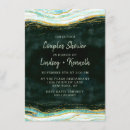 Search for teal and gold bridal shower invitations Marble