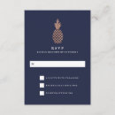 Search for navy and rose gold rsvp cards Glam