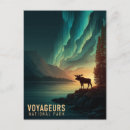 Search for northern lights postcards National park