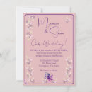 Search for pink lavender wedding invitations Floral