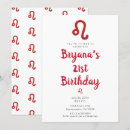 Search for leo zodiac sign invitations Modern