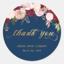 Search for gold and navy wedding stickers Burgundy
