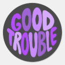 Search for trouble stickers Protest
