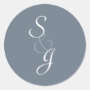 Search for slate blue wedding stickers White