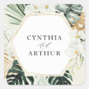 Search for palm leaves stickers Green and white