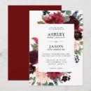 Search for burgundy blush floral wedding invitations Botanical