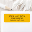 Search for yellow and black return address labels Plain
