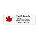 Search for red maple leaf return address labels Patriotic