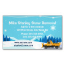 Search for snow shoveling business cards Ploughing