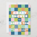 Search for colourful baby shower invitations Gender neutral