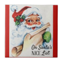 Search for vintage christmas santa tiles Claus