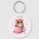 Search for bird heart key rings Owl