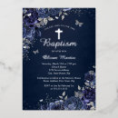 Search for blue and silver christening invitations Boy