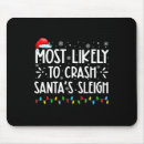 Search for pyjamas mousepads Santa's