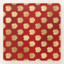 Search for red and gold coasters Poinsettia