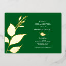 Search for emerald green invitations Botanical