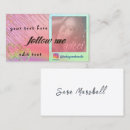 Search for follow me on instagram business cards Girly