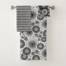 Search for black and white diamond pattern bathroom accessories Retro