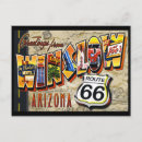 Search for vintage route 66 postcards Arizona