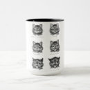 Search for funny cat face mugs Feline