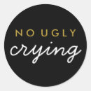 Search for crying stickers Black