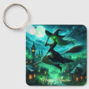 Search for green witch key rings Halloween