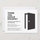 Search for escape room invitations Team building