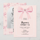 Search for chic sweet 16 invitations Bow