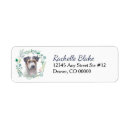 Search for jack russell return address labels Watercolor