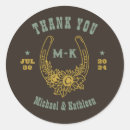 Search for horseshoe wedding stickers Couple