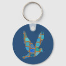 Search for mixed media key rings Blue