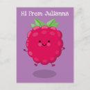 Search for raspberry postcards Illustration
