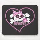 Search for girly skull mousepads Skull and crossbones